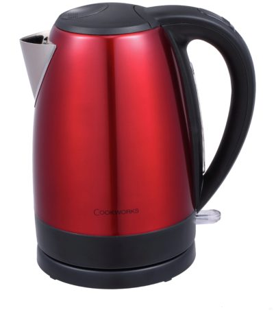 Cookworks - Stainless Steel Red Jug - Kettle